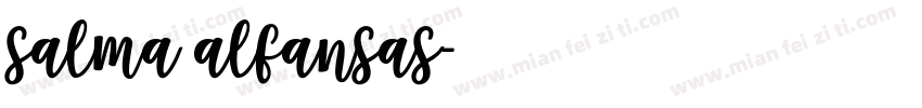 salma alfansas字体转换